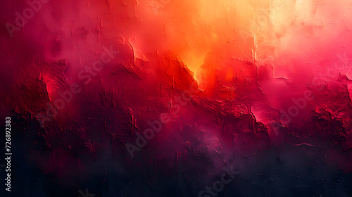 Abstract Painting of Red and Pink Colors