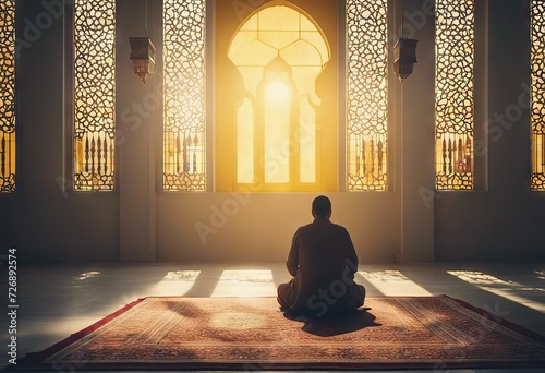 space People Yellow Photo Window blank Islam Mosque area Conceptual Sitting placement Muslim Quran Reading photo