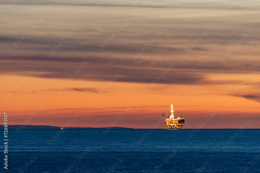 Oil Derricks, Offshore Drilling, Santa Barbara, Southern California, Oil Industry, Sunset, Petroleum, Energy, Extraction, Coastal, Drilling Rig, Oil Rig