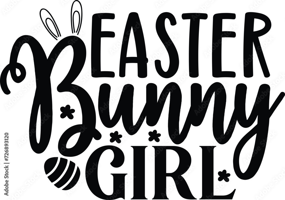 Easter Bunny Rabbit svg design Face Funny Easter Day Women Girls