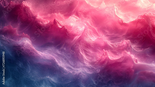 Pink and Blue Background With Clouds