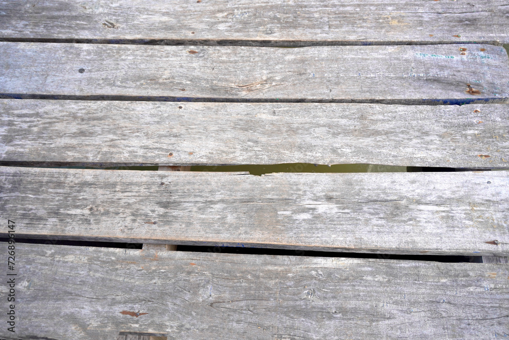 Wooden deck background with longitudinal stripes pattern. rear wooden deck concept. Gray wooden panels are used as background Wooden deck background with longitudinal stripes pattern. rear wooden deck concept. Gray wooden panels are used as background