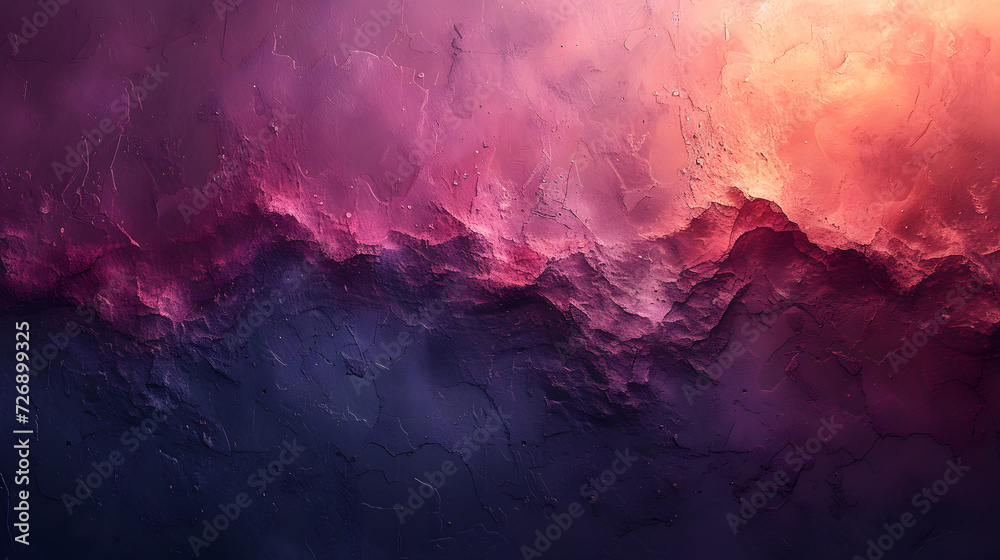 Abstract Painting of a Mountain Range