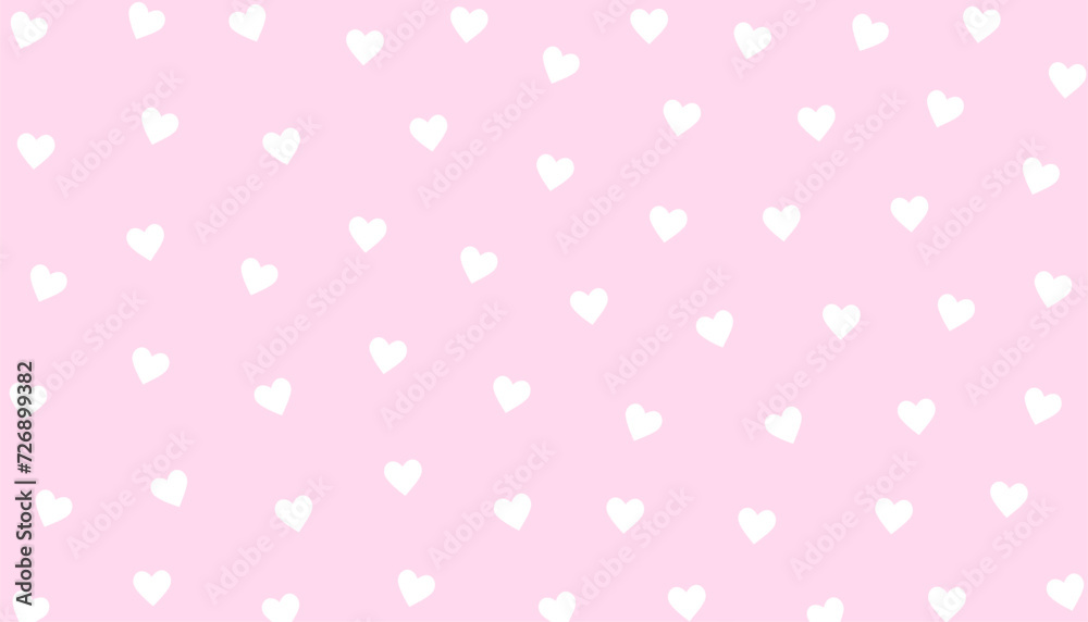 minimal and cute heart pattern for greeting card design