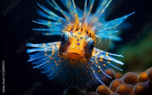 realistic photos of beautiful underwater macro life, all these special creatures and creatures can be found in tropical waters. generative ai