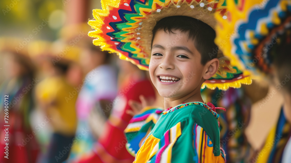 Kids dressed up for the carnival parade cinco de mayo Kids dressed up for the carnival parade cinco de mayo