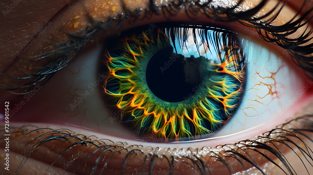 Detailed Up-close Image of Beautiful, Expressive Eyes - A Deeper Look Into the Window of the Soul