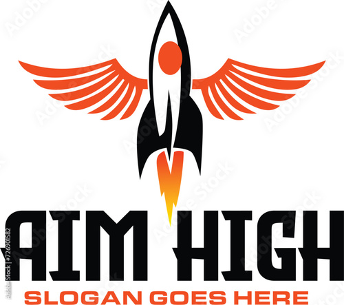 rocket logo, space emblem, aerospace design mark, modern rocket branding, space exploration icon, professional space travel logo, spacecraft emblem, rocket launch symbol, creative logo for rockets