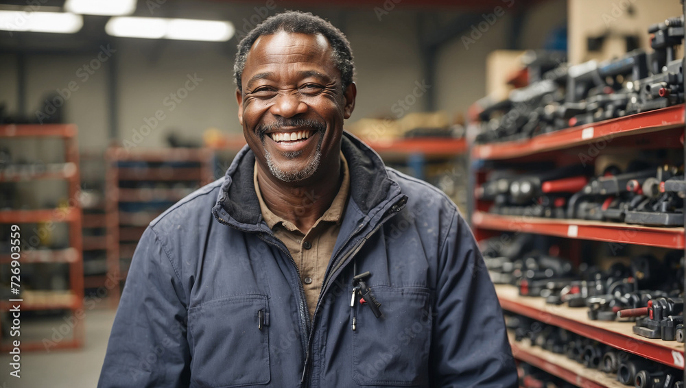 smiling and laughing African middle aged smiling and laughing African middle aged