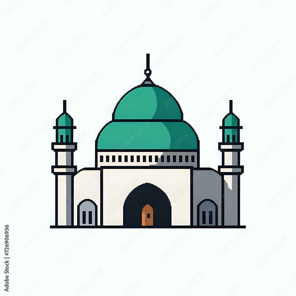 illustration of mosque