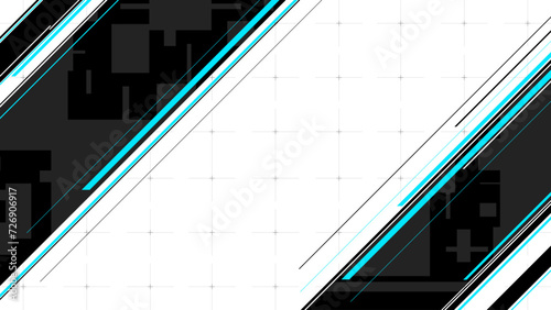 simple flat technology design background with copy space area