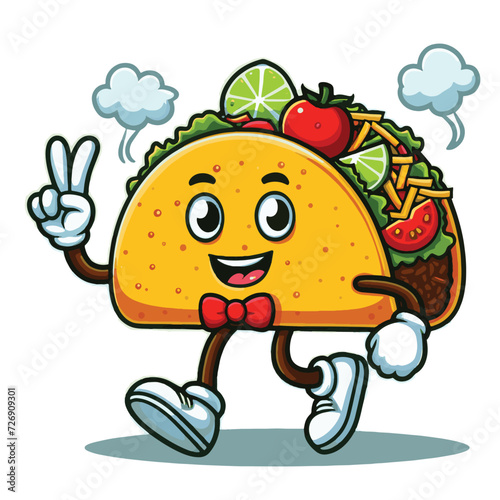 Taco Cinco de Mayo Hand Drawn Illustration