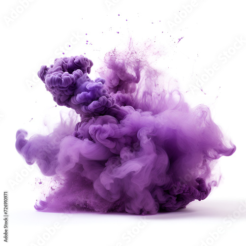 purple cabbage isolated on white background