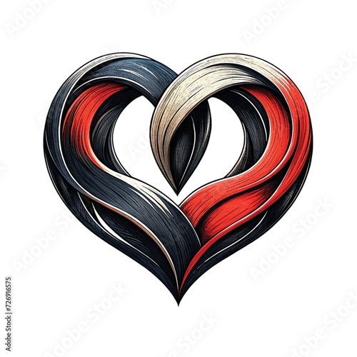 Heart-shaped digital artwork photo