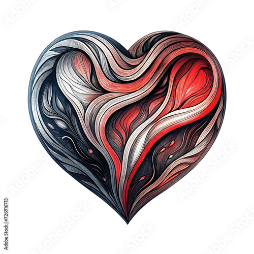 Heart-shaped digital artwork photo