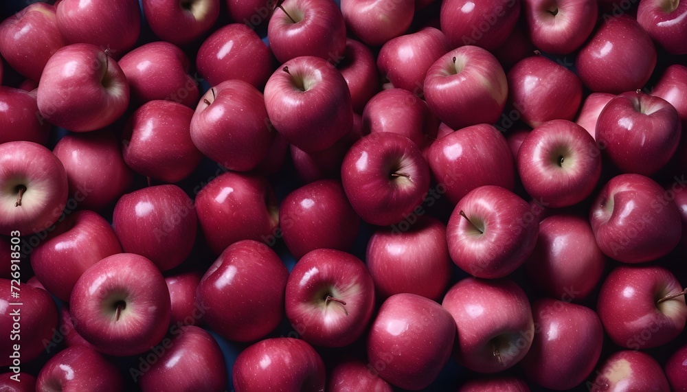 Multitude of red apples background, cold light Multitude of red apples background, cold light