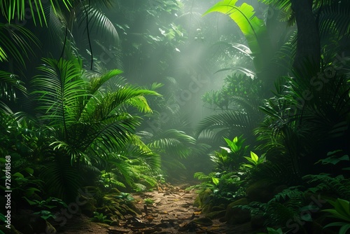 tropical forest in the jungle