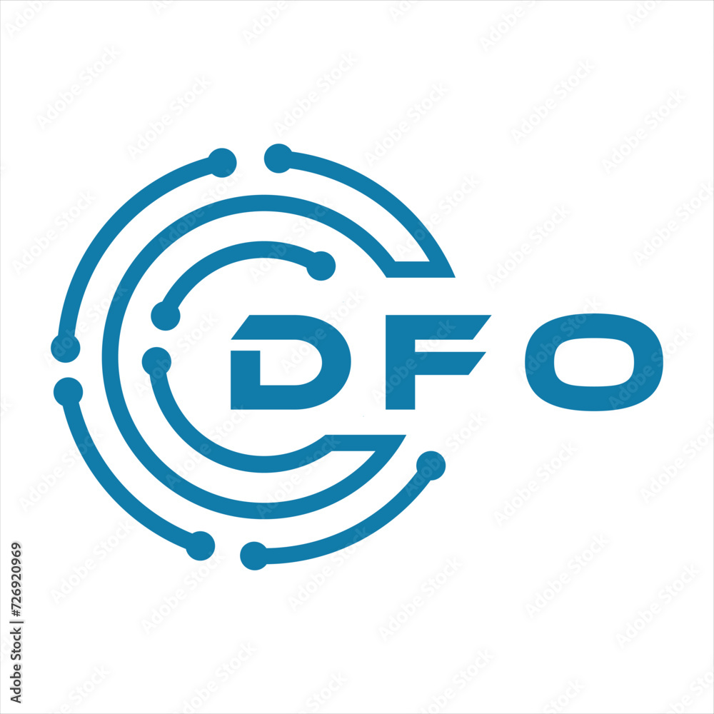 DFO letter design. DFO letter technology logo design on a white background. DFO Monogram logo design for entrepreneur and business DFO letter design. DFO letter technology logo design on a white background. DFO Monogram logo design for entrepreneur and business