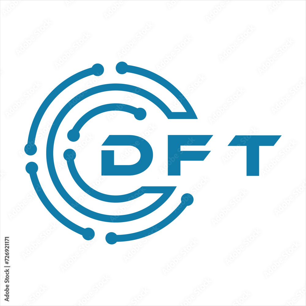 DFT letter design. DFT letter technology logo design on a white background. DFT Monogram logo design for entrepreneur and business DFT letter design. DFT letter technology logo design on a white background. DFT Monogram logo design for entrepreneur and business