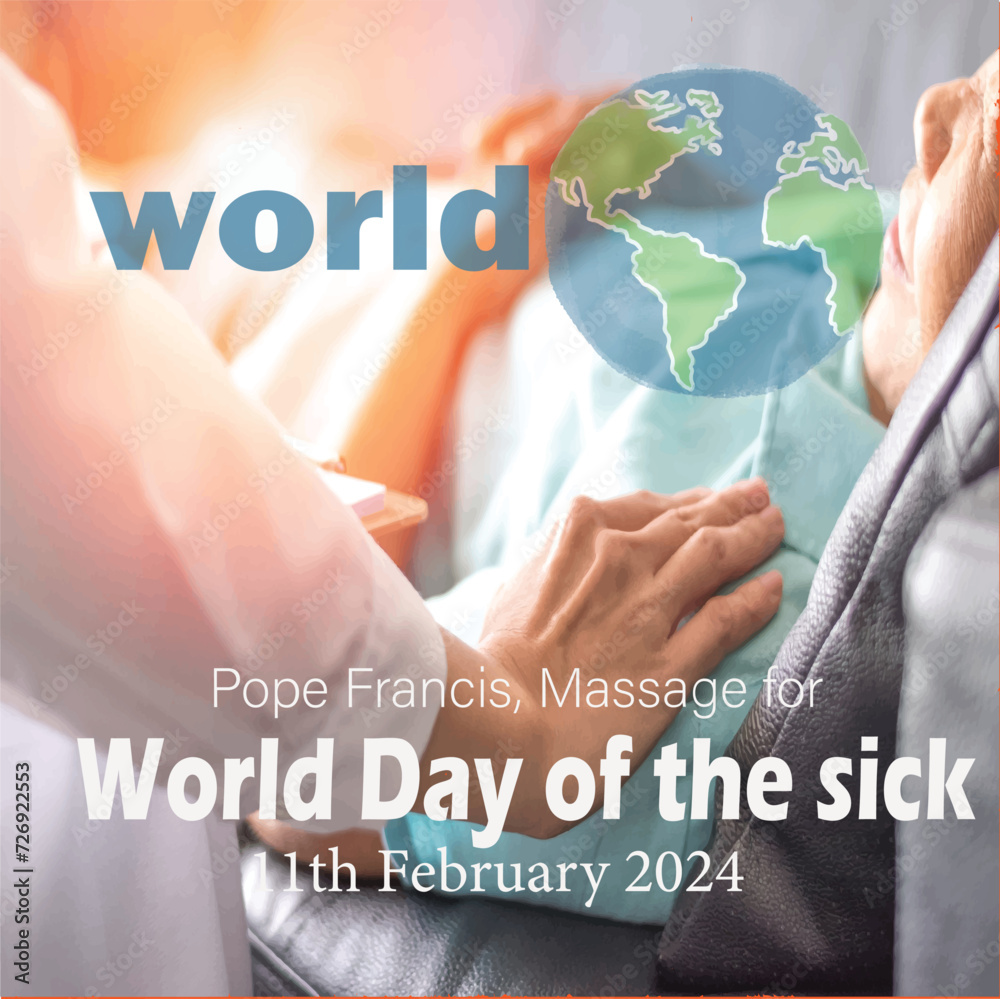 World day of the sick for poster and banner with inscription and sad woman suffer from toothache. February 11, world sick awareness. Unhappy girl with a painful feeling. Flat vector illustration World day of the sick for poster and banner with inscription and sad woman suffer from toothache. February 11, world sick awareness. Unhappy girl with a painful feeling. Flat vector illustration
