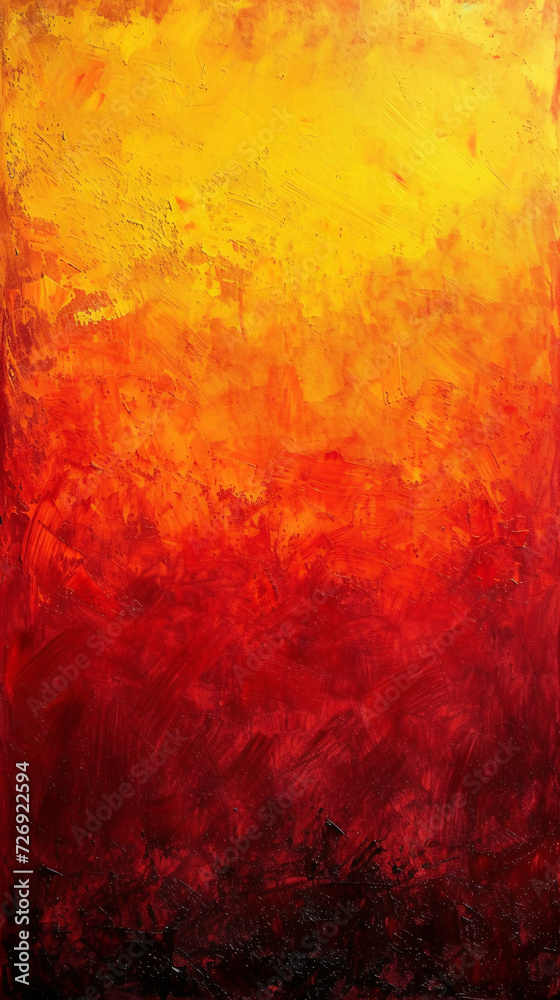 Vibrant Sunset Hues Abstract Painting: Modern Artwork for Home Decor and Interior Design