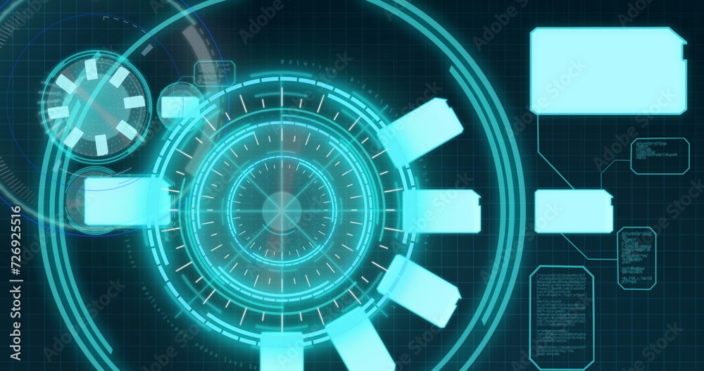 Image of scope scanning and data processing over digital screen