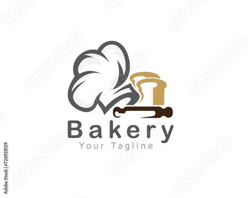 chef hat art bakery logo icon symbol design template illustration inspiration