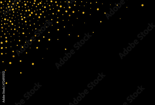 Golden Shine Shiny Vector Black Background. Light © XEquestris