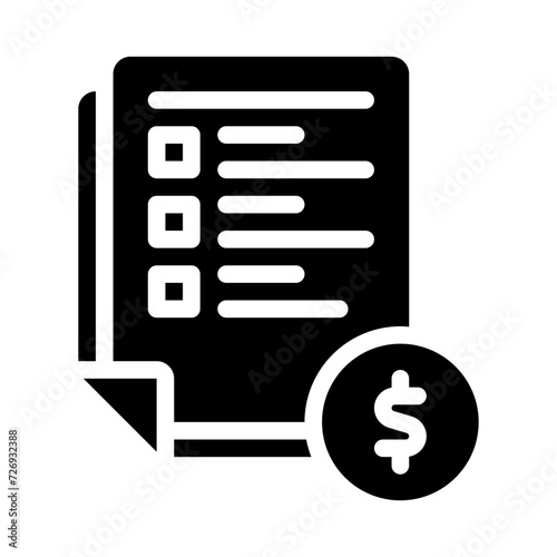 cost glyph icon
