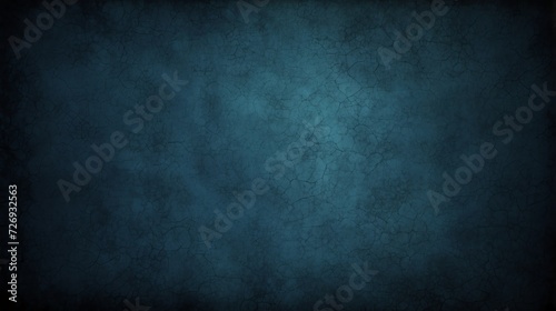 Dark blue background paper vintage grunge grainy texture from Generative AI