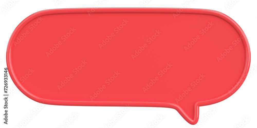 Speech Bubble. Text Box. 3D Illustration. Speech Bubble. Text Box. 3D Illustration.