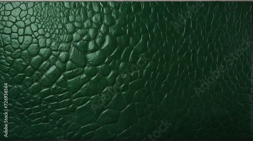 Premium luxury green leather surface texture background from Generative AI