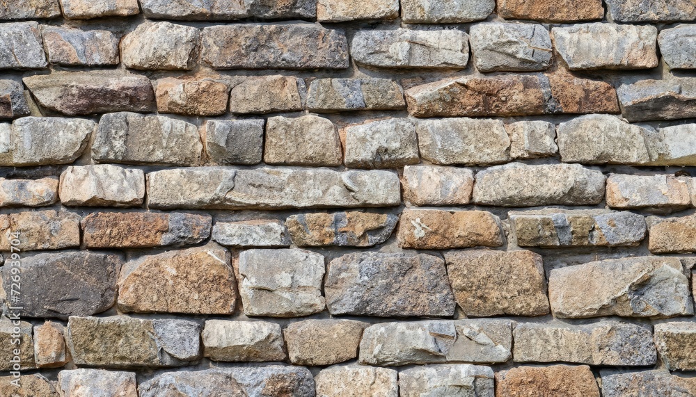 A seamless texture of rock walling material. A stone veneer that is applied to the walls of buildings