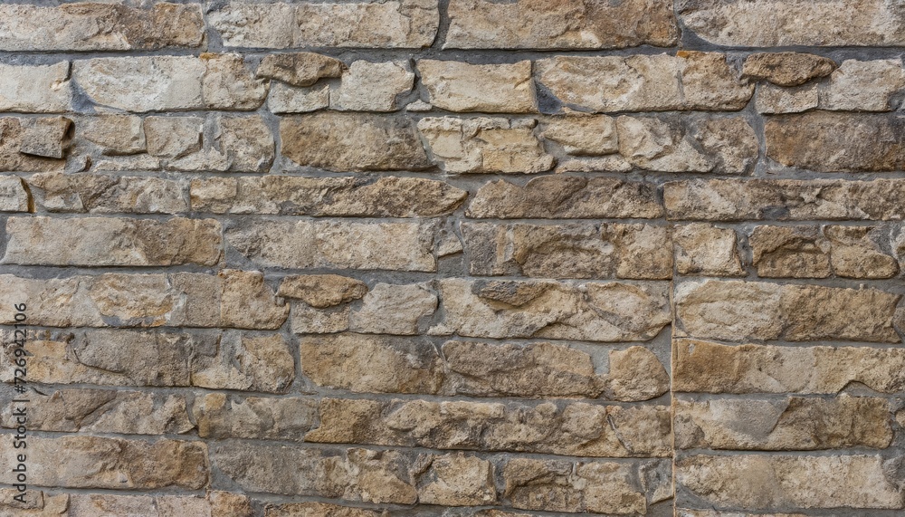 Old beige stone wall background texture