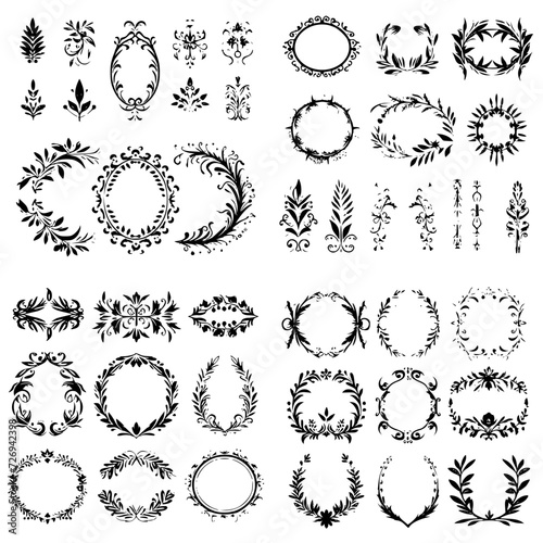 wreath svg, wreath png, wreath frame, frame svg, frame illustration, wreath illustration, frame, vector, vintage, floral, design, decoration, pattern, ornament, border, illustration, flower, ornate, a