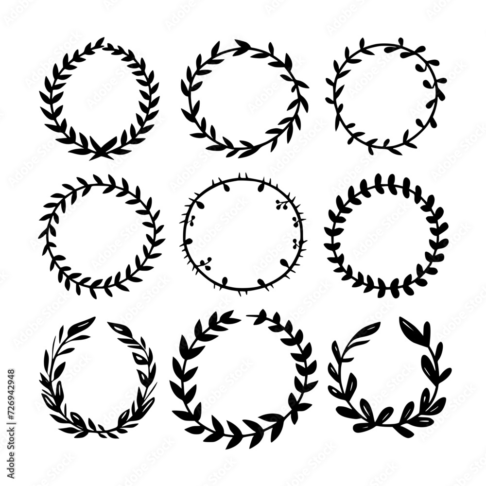 wreath svg, wreath png, wreath frame, frame svg, frame illustration, wreath illustration, frame, vector, vintage, floral, design, decoration, pattern, ornament, border, illustration, flower, ornate,