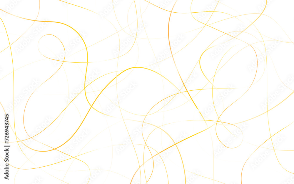 Golden scribble on a white background. Abstract yellow line drawing. Abstract Illustration backdrop and wallpaper. Golden scribble on a white background. Abstract yellow line drawing. Abstract Illustration backdrop and wallpaper.