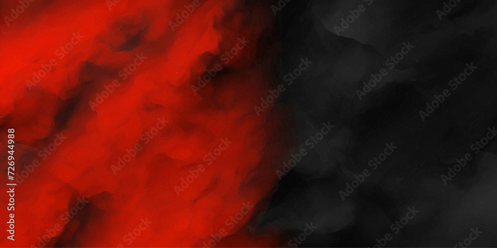 Red Black liquid smoke rising.soft abstract background of smoke vape smoke exploding backdrop design before rainstorm gray rain cloud cloudscape atmosphere canvas element lens flare,cumulus clouds.
