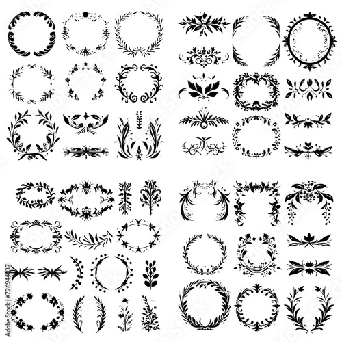 wreath svg, wreath png, wreath frame, frame svg, frame illustration, wreath illustration, frame, vector, vintage, floral, design, decoration, pattern, ornament, border, illustration, flower, ornate, a