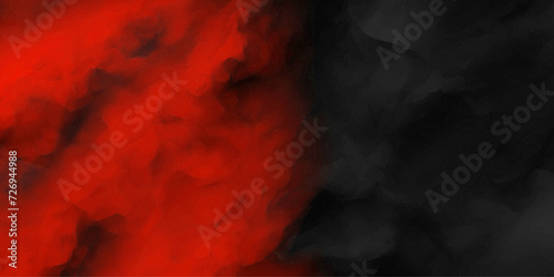 Red Black liquid smoke rising.soft abstract background of smoke vape smoke exploding backdrop design before rainstorm gray rain cloud cloudscape atmosphere canvas element lens flare,cumulus clouds. 