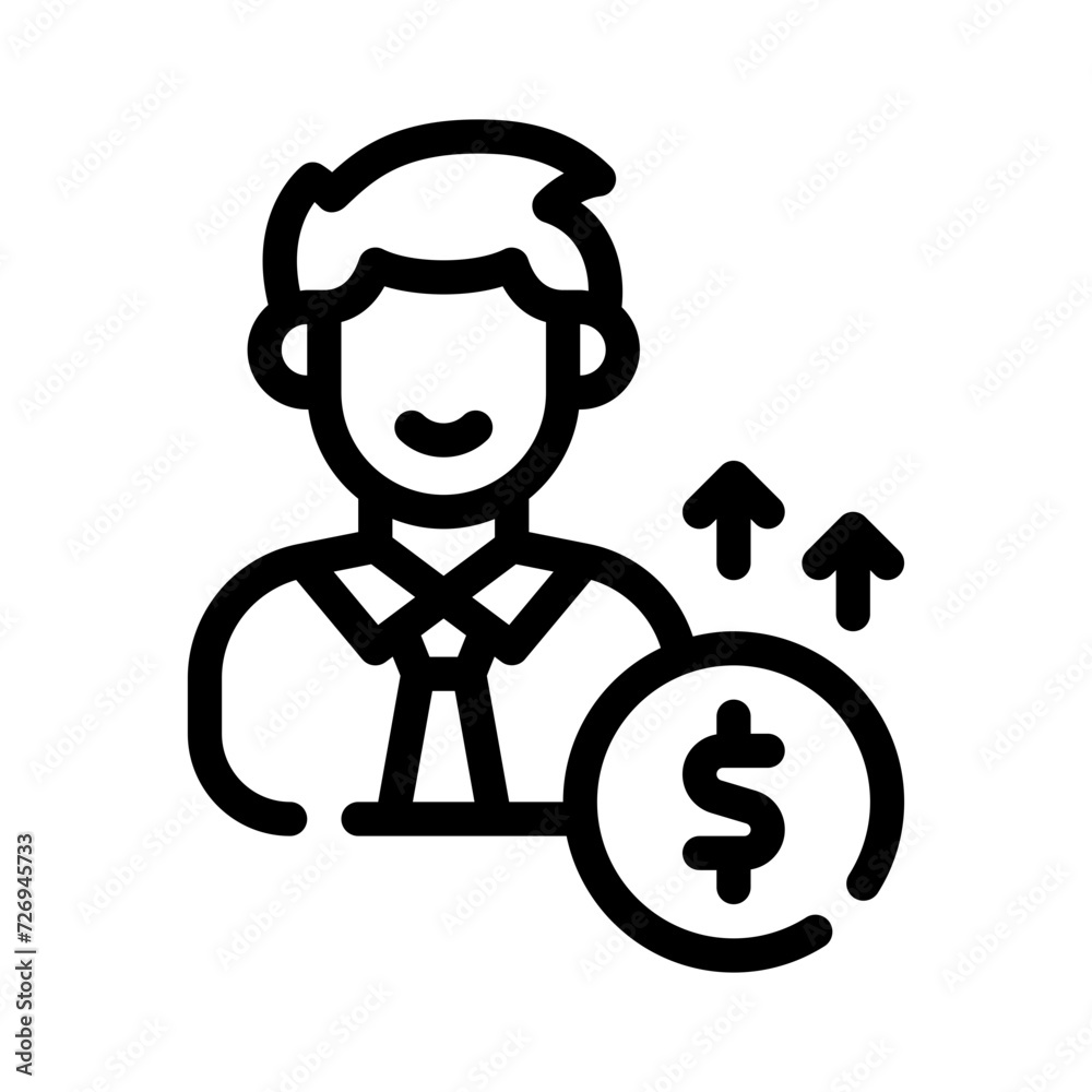 salary line icon salary line icon