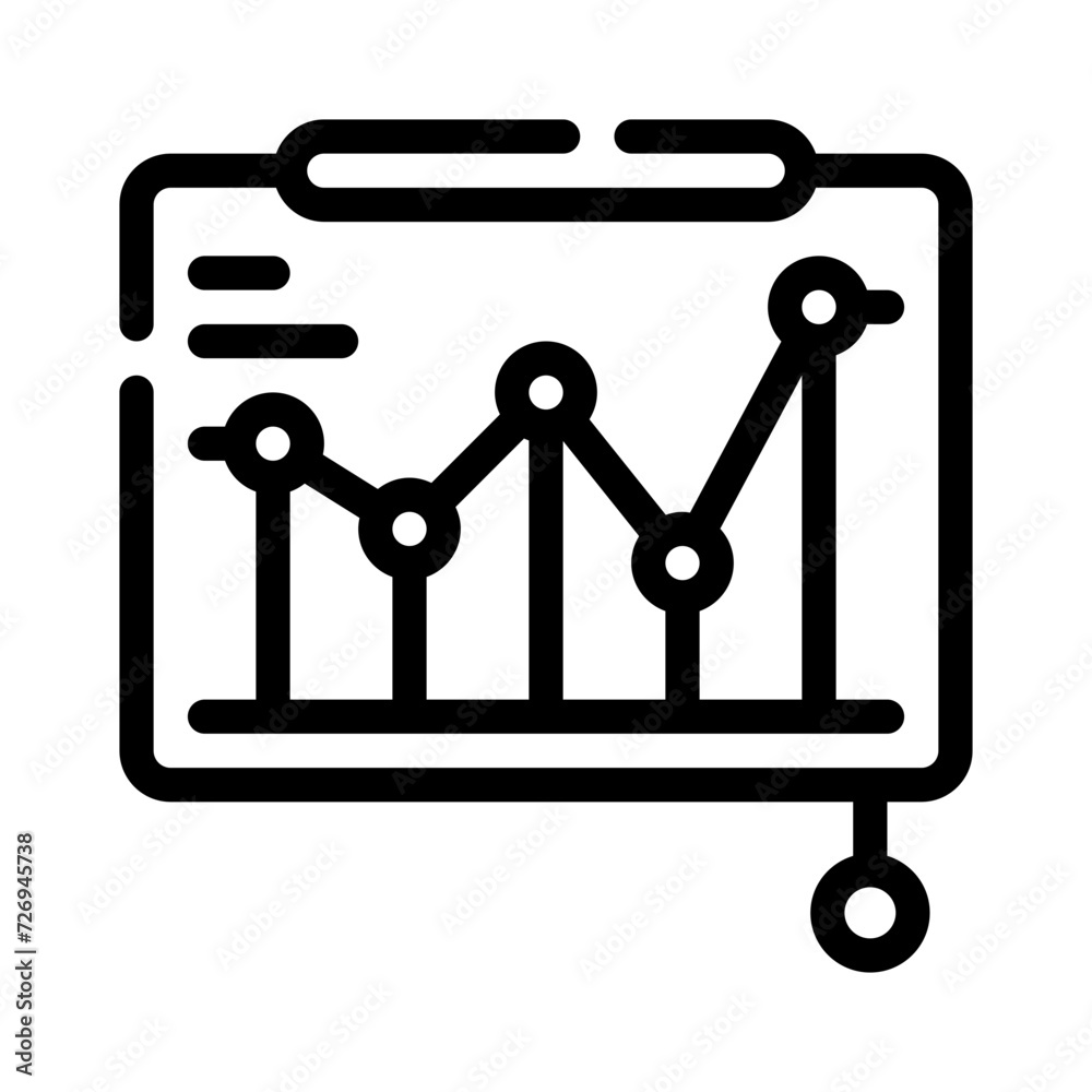 presentation line icon presentation line icon