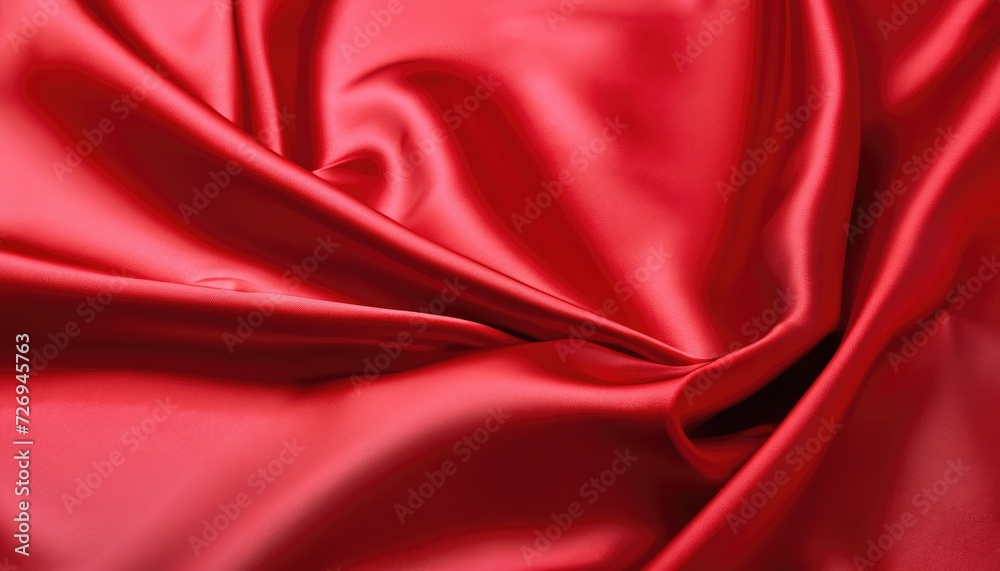 Fototapeta premium Red satin texture Background