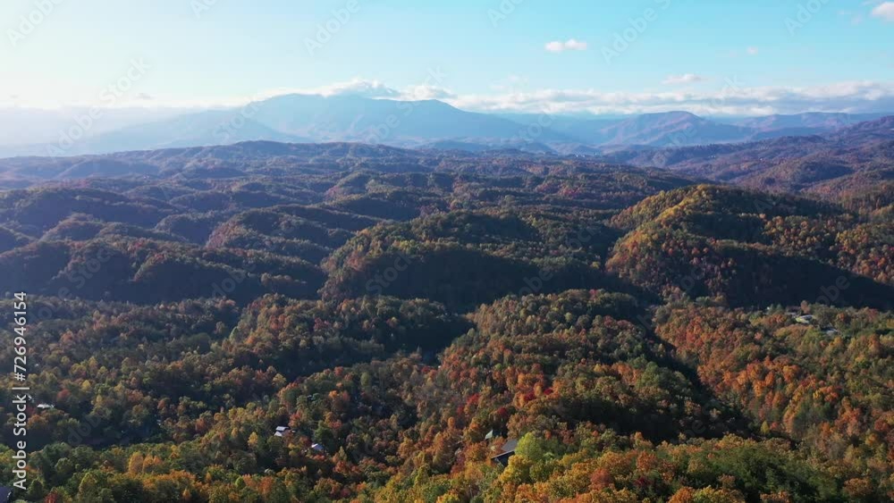 Aerial View of the Smoky Mountains, Rolling Hills, Pigeon Forge, Gatlinburg, Sevierville, TN Aerial View of the Smoky Mountains, Rolling Hills, Pigeon Forge, Gatlinburg, Sevierville, TN