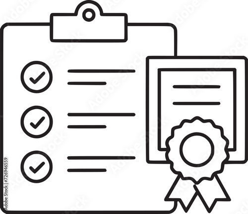 exam icon set vector design 