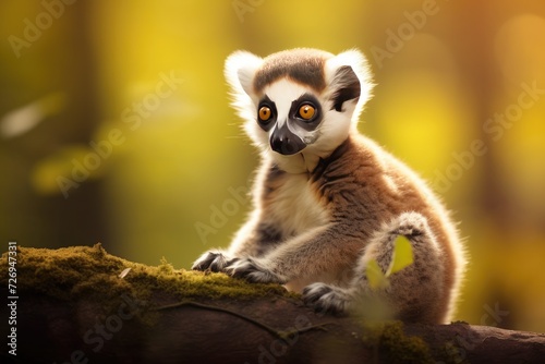 cute lemur portrait