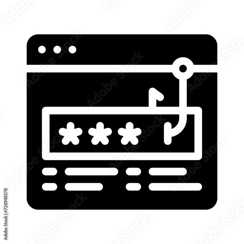 phishing glyph icon