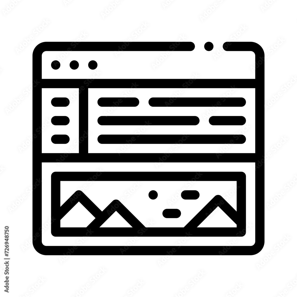 web development line icon web development line icon