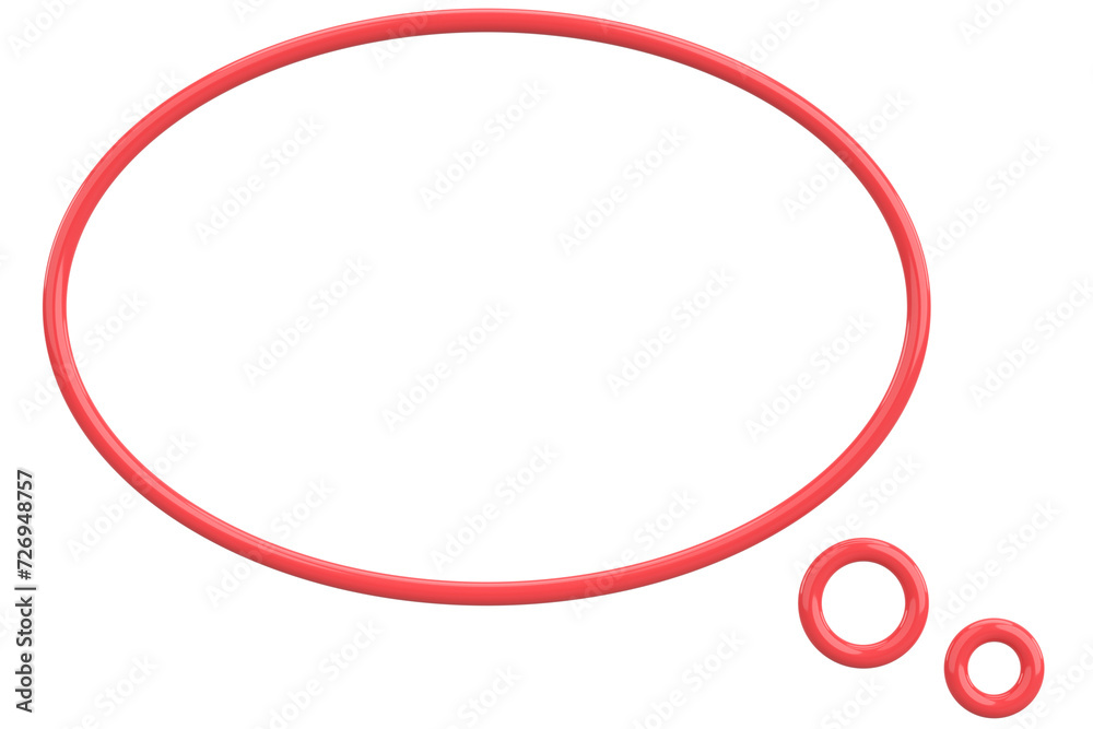 Speech Bubble. Text Box. 3D Illustration. Speech Bubble. Text Box. 3D Illustration.