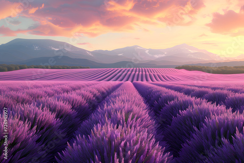 peaceful lavender fields © Davy